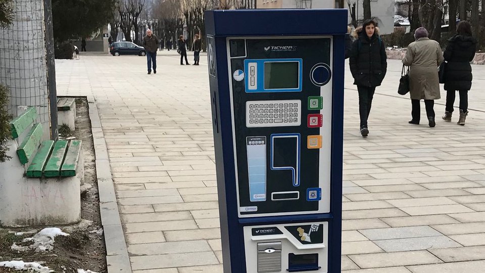 Enhanced payment by parking machines in Bijelo Polje