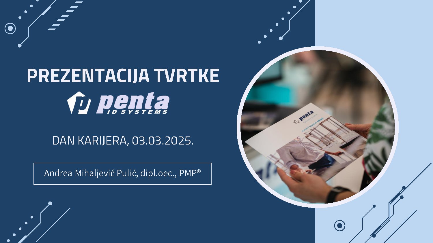 PENTA's presentation at the Career Day of Istrian University of Applied Sciences