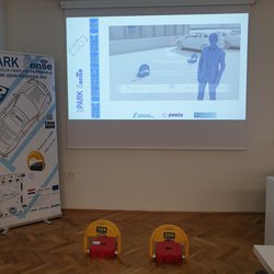 Predstavljanje projekta SPARK Sense i AMANDA na Fakultetu Prometnih znanosti u Zagrebu u sklopu konferencije „Promet u mirovanju“