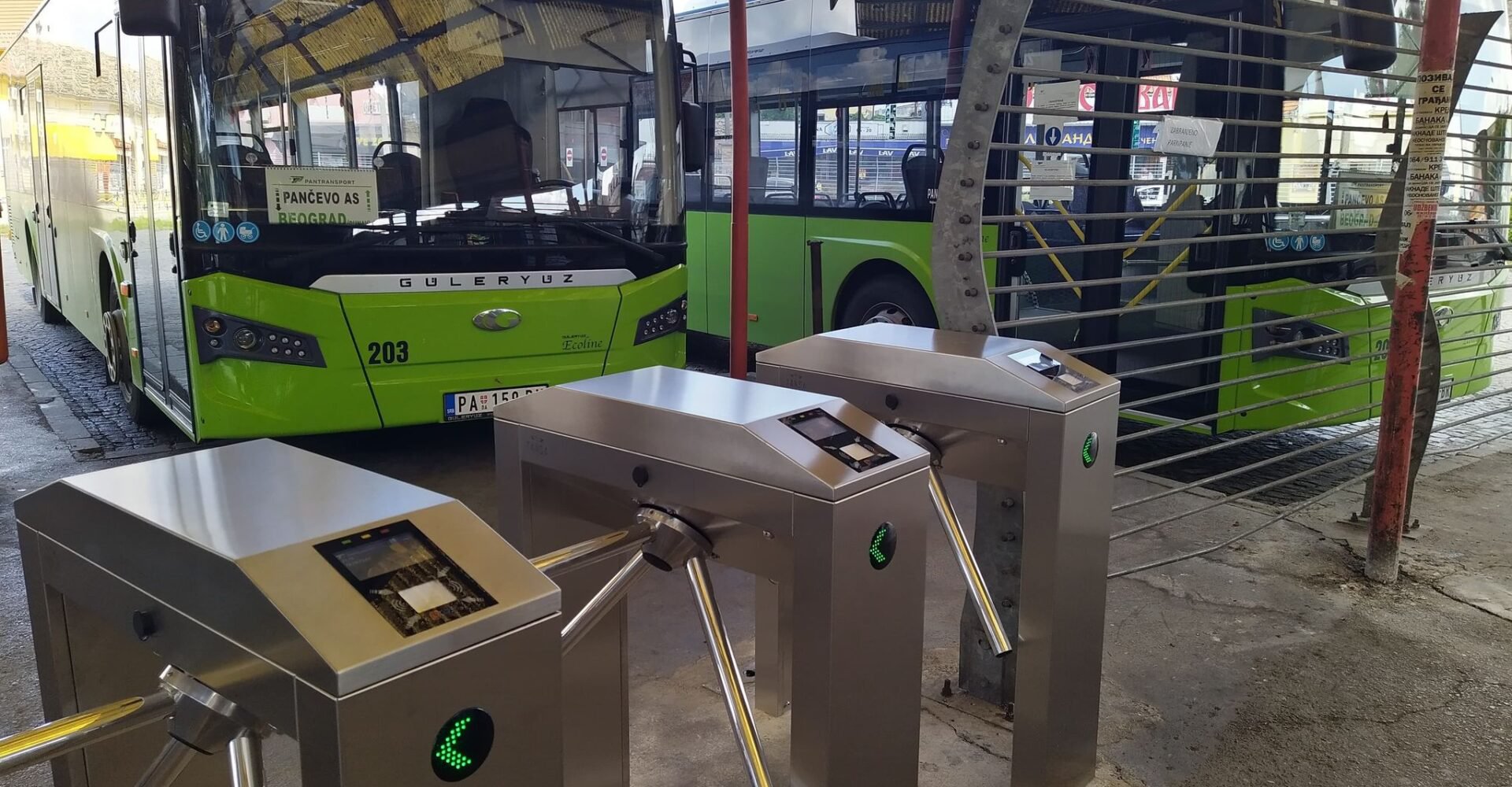 Access Control at the Bus Station in Pancevo, RS