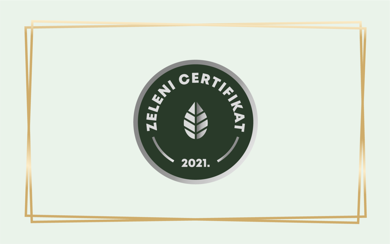 PENTA d.o.o. receives a Green Certificate!