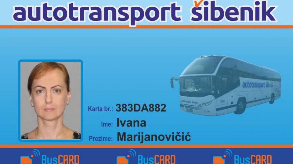 AUTOTRANSPORT ŠIBENIK ZAPOČEO S IZDAVANJEM BUSCARD MJESEČNIH KARTICA