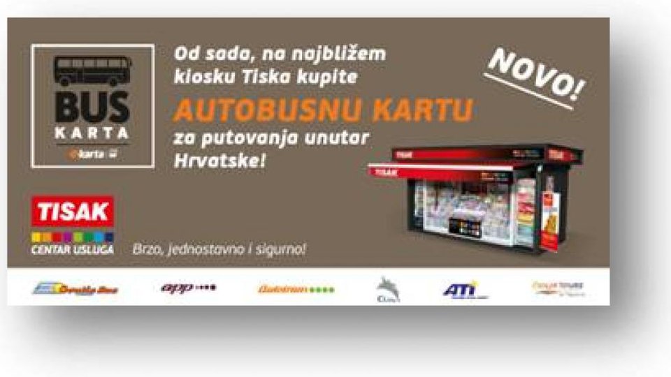 eKarta - Buy Bus Tickets At Kiosk of Tisak!
