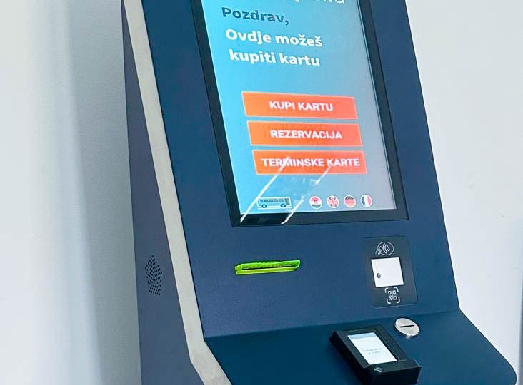 Delivery of bus ticket vending machines for ARRIVA CROATIA